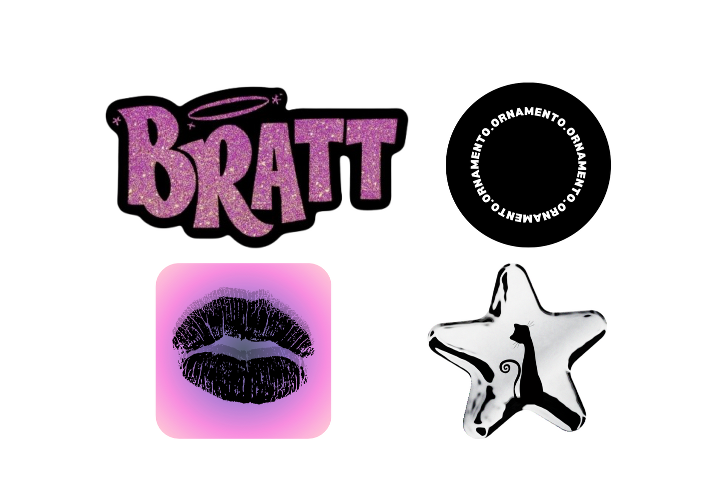 BRATT X ORNAMENTO STICKER